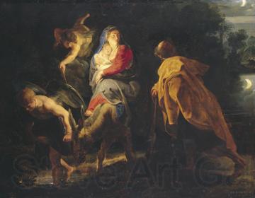 Peter Paul Rubens Die Flucht nach Agypten Norge oil painting art